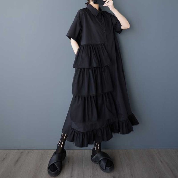 画像7: オシャレなレースフリルデザイン　シャツワンピース【MARVELOUS　QUEEN】 (7)