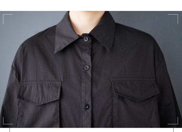 画像6: レース重ねデザイン　シャツワンピース【MARVELOUS　QUEEN】 (6)