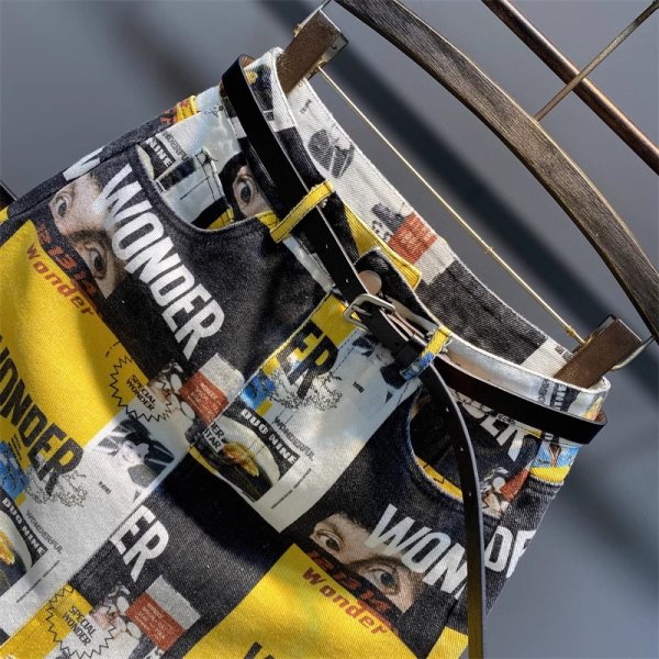 画像7: 目立ち個性派/個性派スタイル　迷彩柄デニム生地 　ボトムスカート【MARVELOUS　QUEEN】 (7)