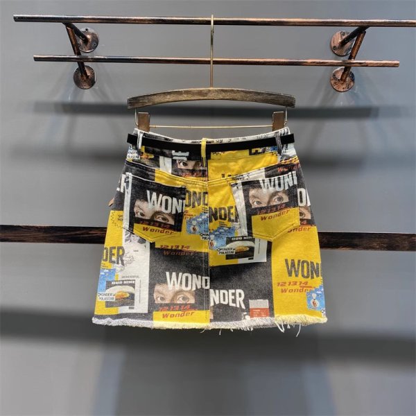 画像3: 目立ち個性派/個性派スタイル　迷彩柄デニム生地 　ボトムスカート【MARVELOUS　QUEEN】 (3)