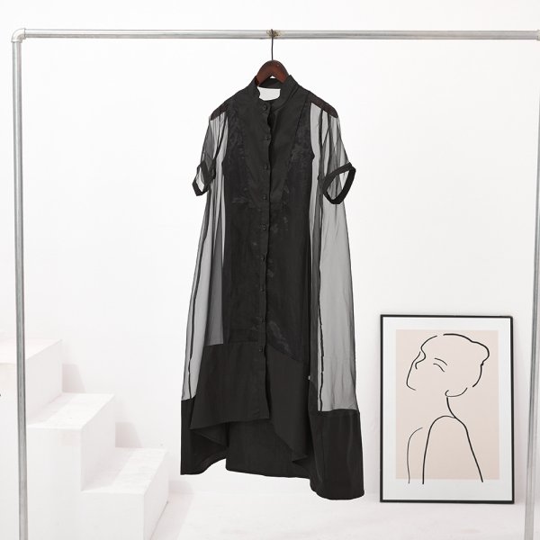 画像5: オシャレなシースルレース切替ワンピース　ワンピース【MARVELOUS　QUEEN】 (5)