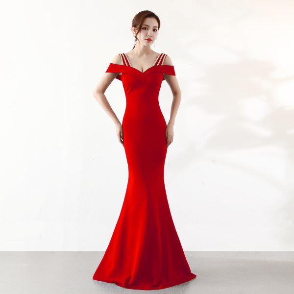 画像14: 大きなサイズ　XXLサイズ　ロングドレス キャバドレス キャバワンピ　エレガントな肩魅せラインストーンデザイン 　ストレッチロングドレスMARVELOUS　QUEEN (14)