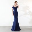 画像4: 大きなサイズ　XXLサイズ　ロングドレス キャバドレス キャバワンピ　エレガントな肩魅せラインストーンデザイン 　ストレッチロングドレスMARVELOUS　QUEEN (4)