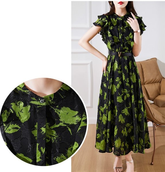 画像4: 派手柄デザイン　シャツワンピース【MARVELOUS　QUEEN】 (4)