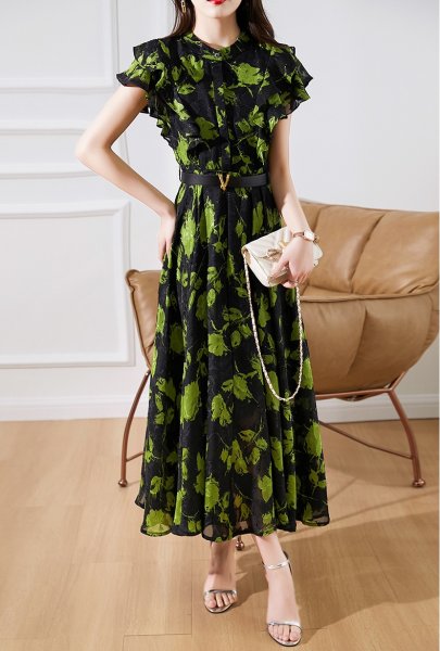 画像7: 派手柄デザイン　シャツワンピース【MARVELOUS　QUEEN】 (7)