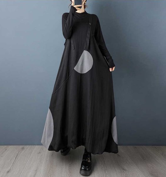 画像4: 個性派スタイル 　オシャレな個性派デザイン　サロペットワンピース　オールインワン【MARVELOUS　QUEEN】 (4)