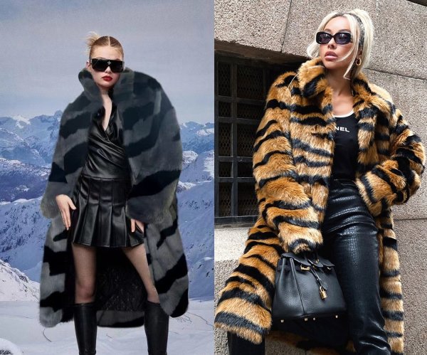 画像1: 目立ち個性派デザイン 　アニマル柄デザイン　ファー＾コート　ジャケット　アウター　【ゼブラgら【MARVELOUS　QUEEN】 (1)