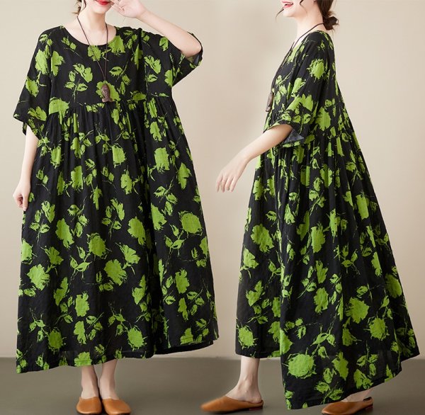 画像1: 個性派スタイル 　オシャレな派手柄デザイン　ワンピース【MARVELOUS　QUEEN】 (1)