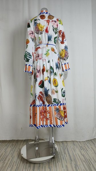 画像2: 派手柄デザイン　シャツワンピース【MARVELOUS　QUEEN】 (2)