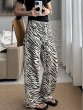 画像1: 個性派必見！カジュアル ストリート系　ゼブラ柄デニムパンツ/パンツ/ボトム【MARVELOUS　QUEEN】 (1)