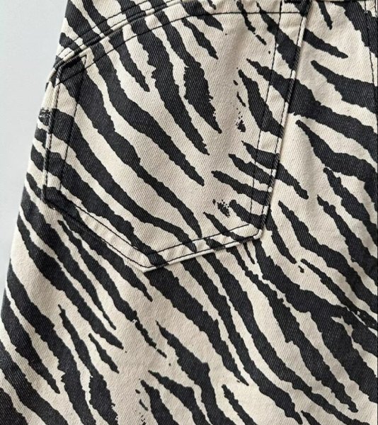 画像5: 個性派必見！カジュアル ストリート系　ゼブラ柄デニムパンツ/パンツ/ボトム【MARVELOUS　QUEEN】 (5)