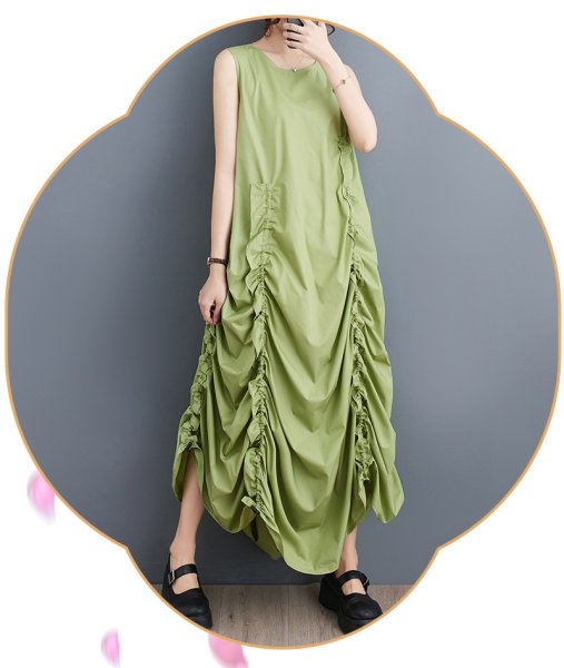 画像2: 個性派スタイル 　オシャレなギャザーデザイン　シャツワンピース【MARVELOUS　QUEEN】 (2)