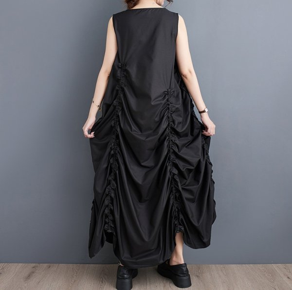 画像6: 個性派スタイル 　オシャレなギャザーデザイン　シャツワンピース【MARVELOUS　QUEEN】 (6)