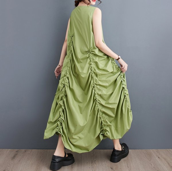 画像3: 個性派スタイル 　オシャレなギャザーデザイン　シャツワンピース【MARVELOUS　QUEEN】 (3)