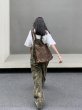 画像2: 個性派スタイル 　オシャレなヒョウ柄デザイン　サロペット　パンツ　オールインワン　ワンピース【MARVELOUS　QUEEN】 (2)